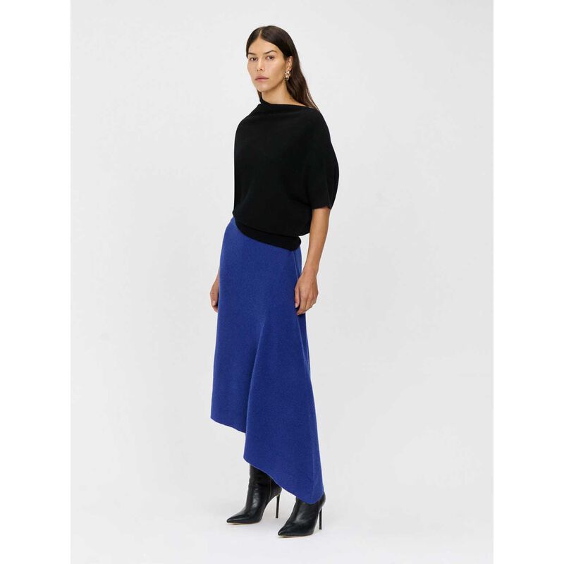 Veronika Maine Asymmetric Knit Skirt image number 2